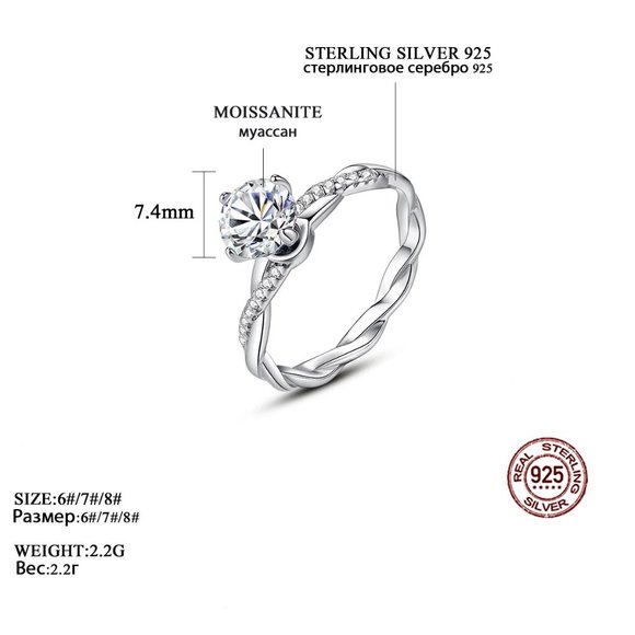 Certified 1ct. t.w. Diamond Brilliant Cut Engagement Ring - Picture 6 of 16